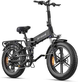 ENGWE Bicicletta Elettrica Pieghevole| 768Wh 16AH Durata 110KM|
20"×4.0" Fat Tire|Sensore di Coppia| Sospensione Completa| 8 Velocità| ENGINE Pro 2.0